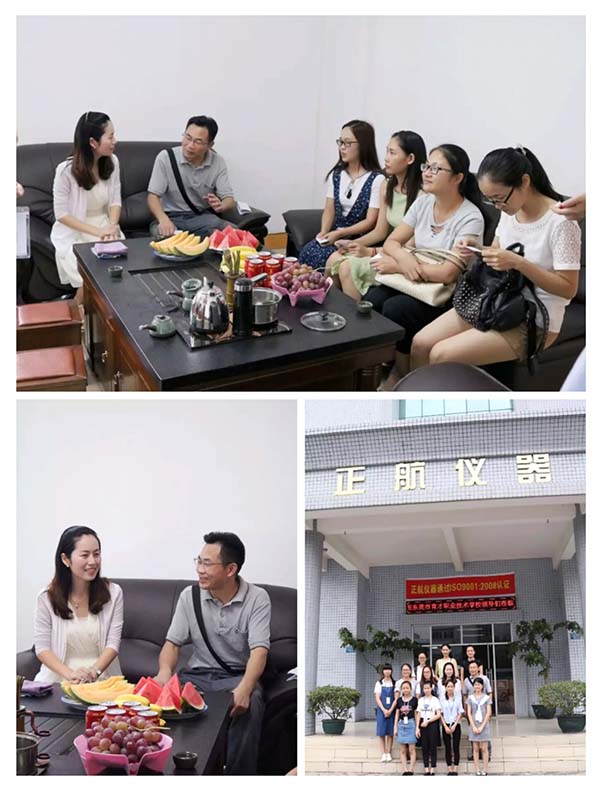 熱烈歡迎東莞育才職業(yè)技術(shù)學(xué)院的領(lǐng)導(dǎo)和老師們蒞臨正航儀器，關(guān)心應(yīng)屆畢業(yè)生的就職情況，探討校企長(zhǎng)期合作，了解企業(yè)對(duì)人才的所需，為企業(yè)輸送更優(yōu)秀的人才！